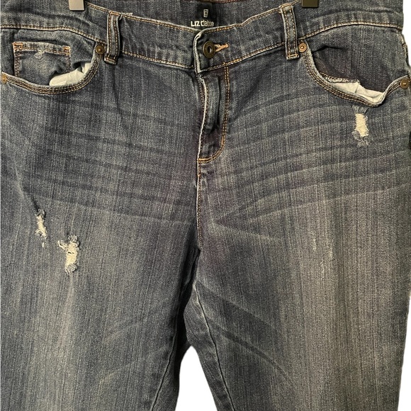 Women’s Liz Claiborne Medium Wash City Fit Skinny Boyfriend Jeans size 14 - Picture 2 of 7